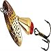 Mepps XD Spinner Plain Treble Fishing Lure, 1/11-Ounce, Gold/Brown Trout Blade