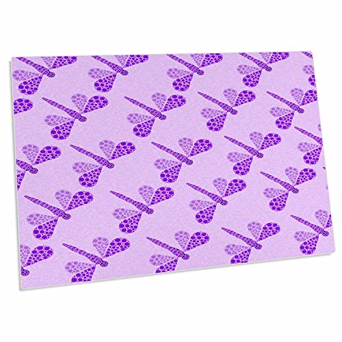 3dRose Mouse Pad con diseño libélula púrpura miniatura 1