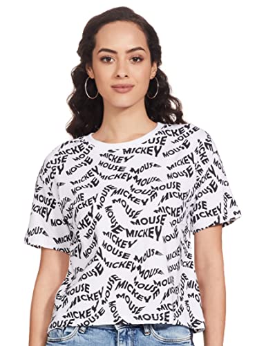 Image of Max Women's Cotton Printed Half Sleeves Round Neck Regular Fit T-Shirt