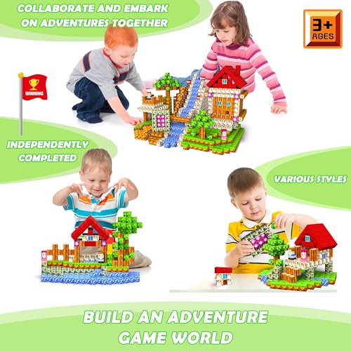Image of GaHoo 220PCS Magnetic Blocks, Forest Magnetic Building Cubes for Kids