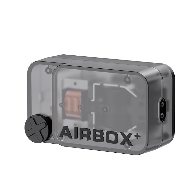 Bomba de Ar para Aquário AQUASMITH Compacta em ABS, Fluxo Ajustável, Dupla Saída, 2W, 216 L/h