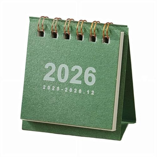 ミニデスクカレンダー 2026、2026年用スタンディングフリップカレンダー、スケジュールプランナー、ToDoリスト、デイリーメモカレンダー、重要な日のリマインダー、自宅オフィス屋外用。