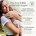 Our Diapers | The First EWG Verified & Microbiome-Friendly Diaper | 12-Hour Leak Protection | Made with Organic Cotton & Plant-Derived Materials | Totally Chlorine Free | Size 4 (22-32 lbs) 36 Count