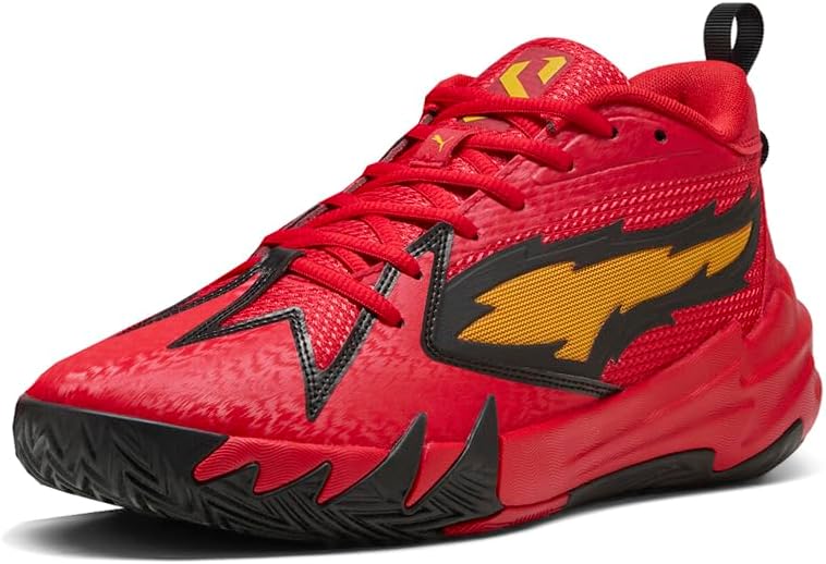 PUMA Mens Scoot Zeros Retro Lace Up Sneakers Shoes Casual - Red - Image 2