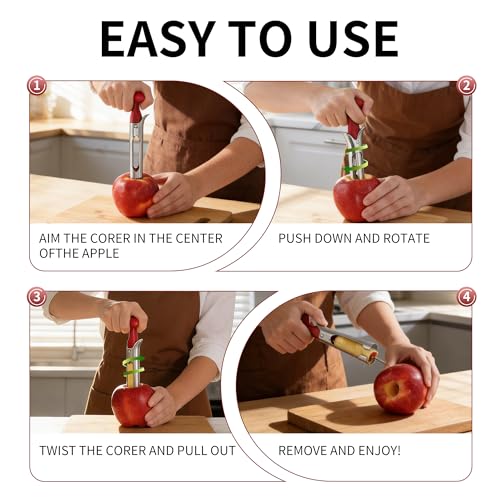 Supercenter Apple Corer, Stainless Steel Apple Core Remover Tool,Dishwasher Safe by Supercenter - Image 7