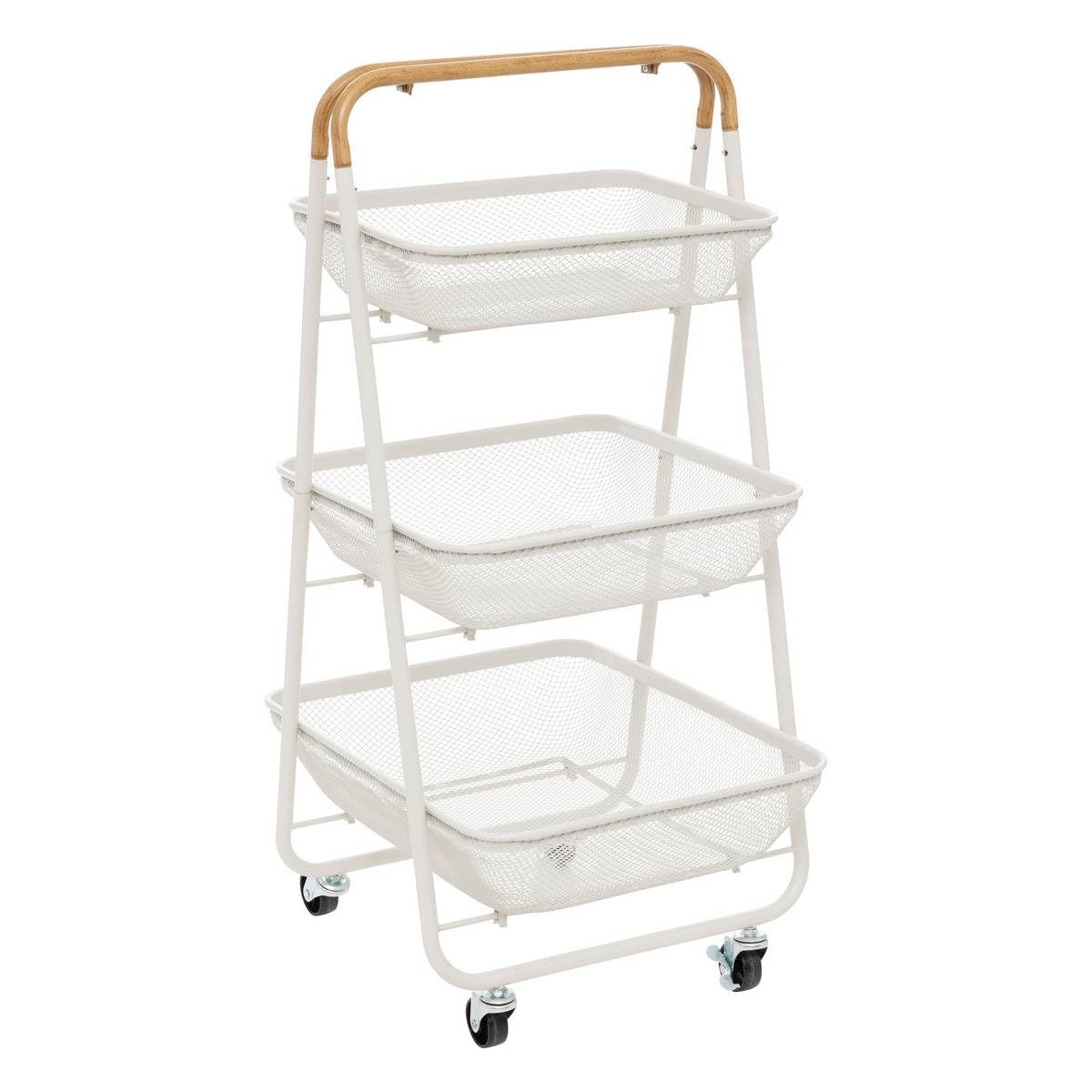 5five - servierwagen mit rollen "mayaj" 3 ebenen 48x41,5cm