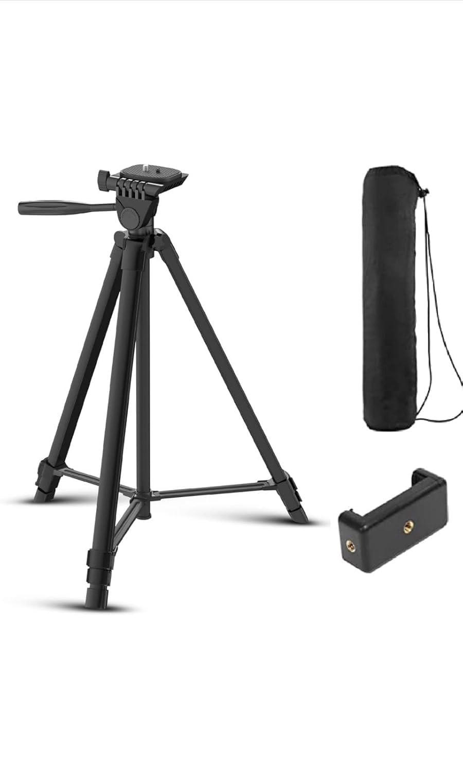 ALF Aluminum Tripod (55-Inch), Universal Lightweight Tripod with Remote Control Mobile Phone Holder Mount & Carry Bag for All Smart Phones, Gopro, Cameras (WT 3130) (B0DFH4K7VG) Amazon Price History, Amazon Price Tracker
