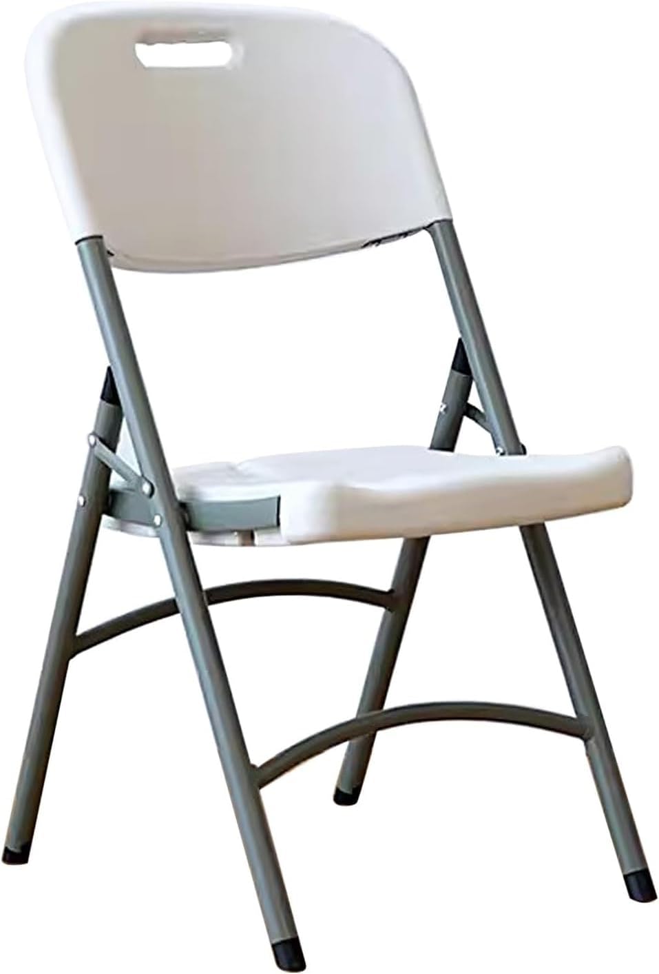 Folding Chairs, Heavy Duty Foldable Chair Portable HDPE Plastic Seat with Steel Frame for Indoor Outdoor(Green)