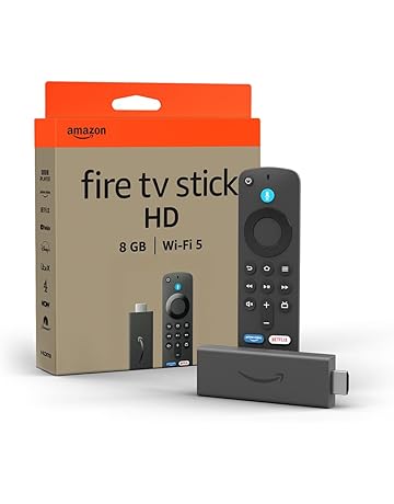 Amazon Fire TV Stick HD (Newest gen), free and live TV, Alexa Voice Remote, smart home controls, HD streaming