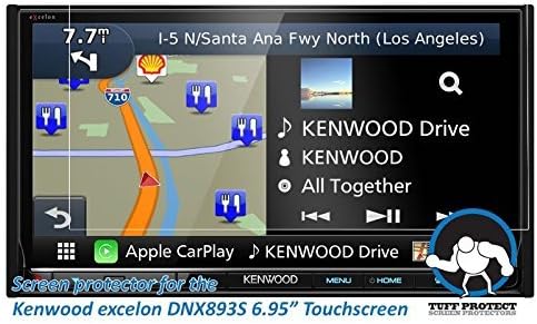Tuff Protect Clear Screen Protectors for Kenwood eXcelon DNX893S Nav Car Indash DVD Receiver