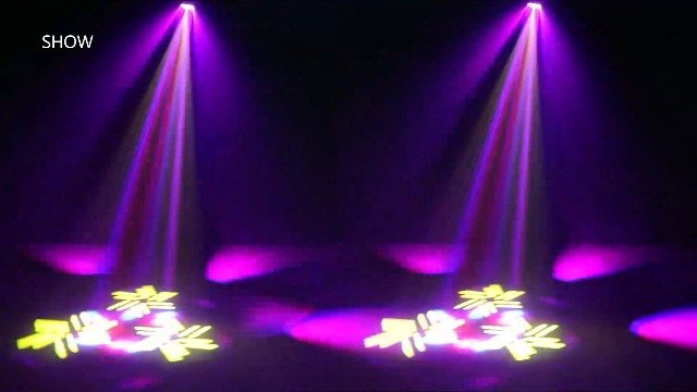 Projecteur LED Lyre 150W DMX - Éclairage De Scène Avec Gobos Et Prismes - Pour DJ, Discothèque, Mariage, Fêtes
