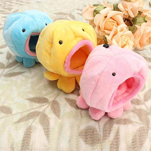 VILLCASE Hamster para animais de estimação, cama quente, cabana de lã para pendurar gaiola de brinqu
