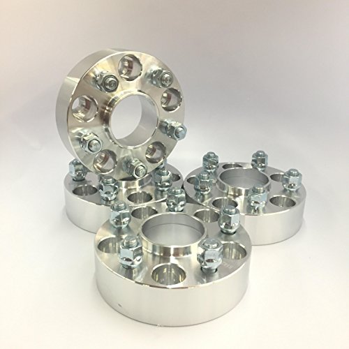 Customadeonly 4 Pieces 1.5" 38mm Hub Centric Wheel Spacers Adapters Bolt Pattern Thread Pitch 5x105 to 5x105 Thread Pitch 14x1.5 Center Bore 56.5mm