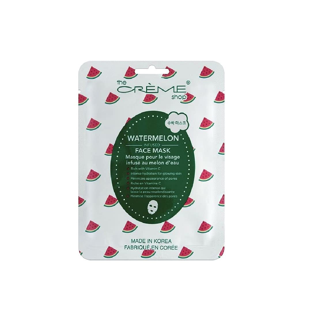 The Crème ShopVitamin C Rich, Hydrating & Pore Minimizing Face Sheet Mask. Made in Korea. -Watermelon