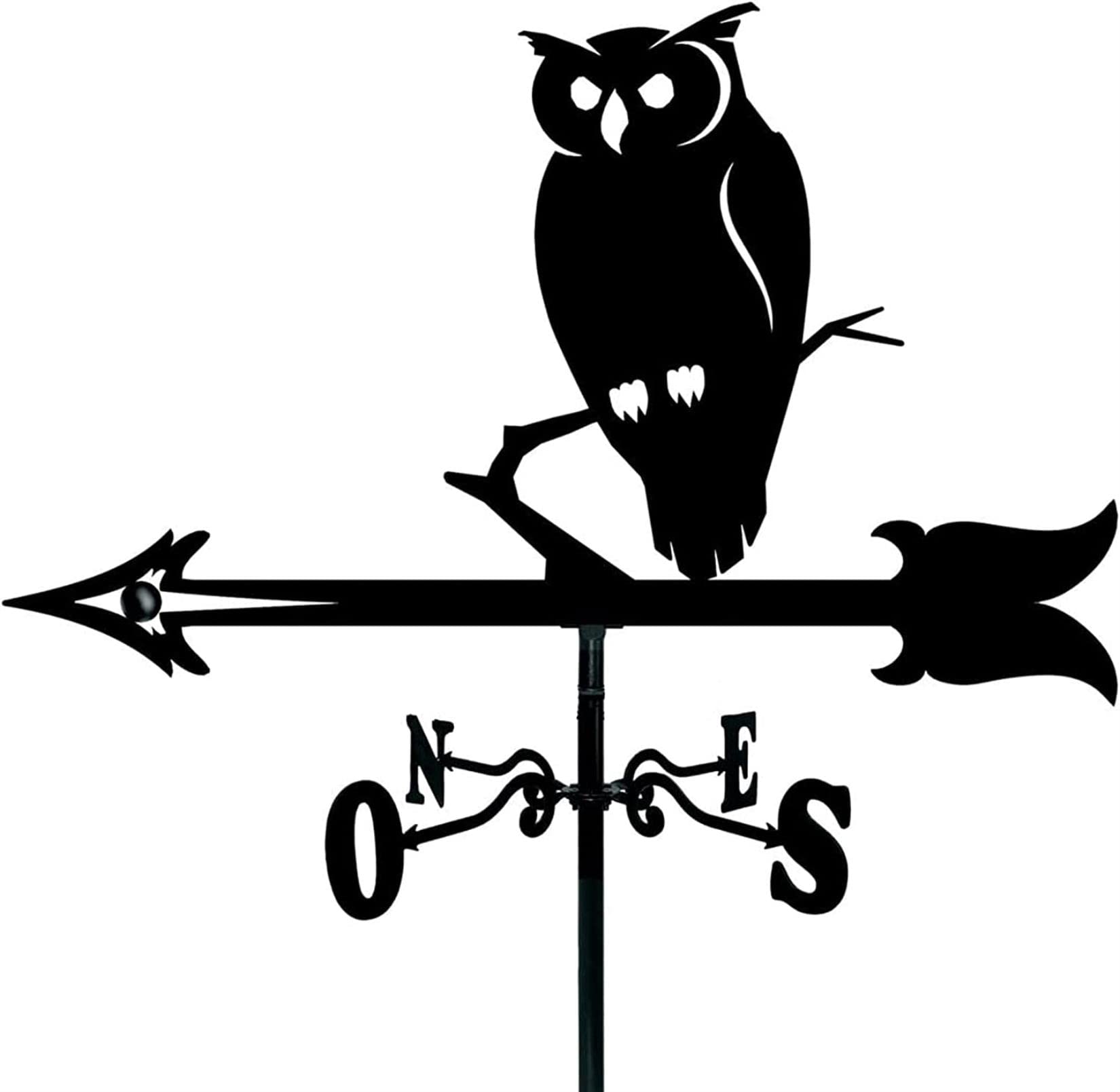 Camel Wrought Iron Weathervane, Animal Weather Vane, Vintage Black Wind Direction Indicator Kit, Outdoor Garden Roof Lawn Metal Bracket Wind Vane