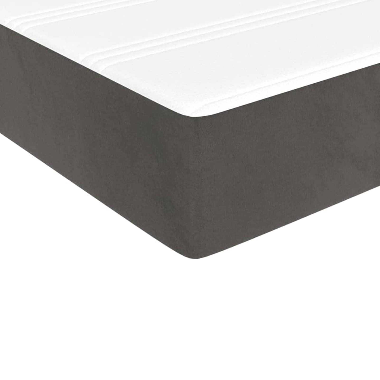 ZEYUAN Matelas de lit à Ressorts ensachés Gris foncé 100x200x20 cm,Matelas Ressort,avec Sommier Et Matelas Lit,Matelas Ressort Latex