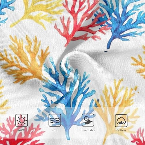 Designer Toddler Underwear Floral 2t Cotton Panties for Girl Watercolor Coral Vibrant Red Briefs Underpants3