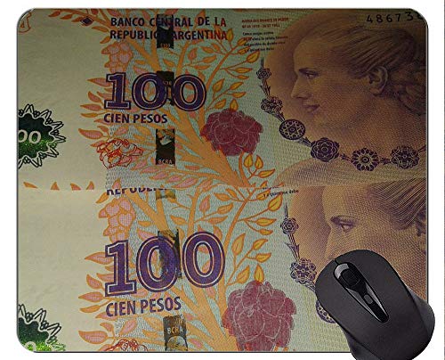 Alfombrilla de ratón con borde de bloqueo, dinero en efectivo, moneda Monedero antideslizante Base de goma Alfombrilla de ratón