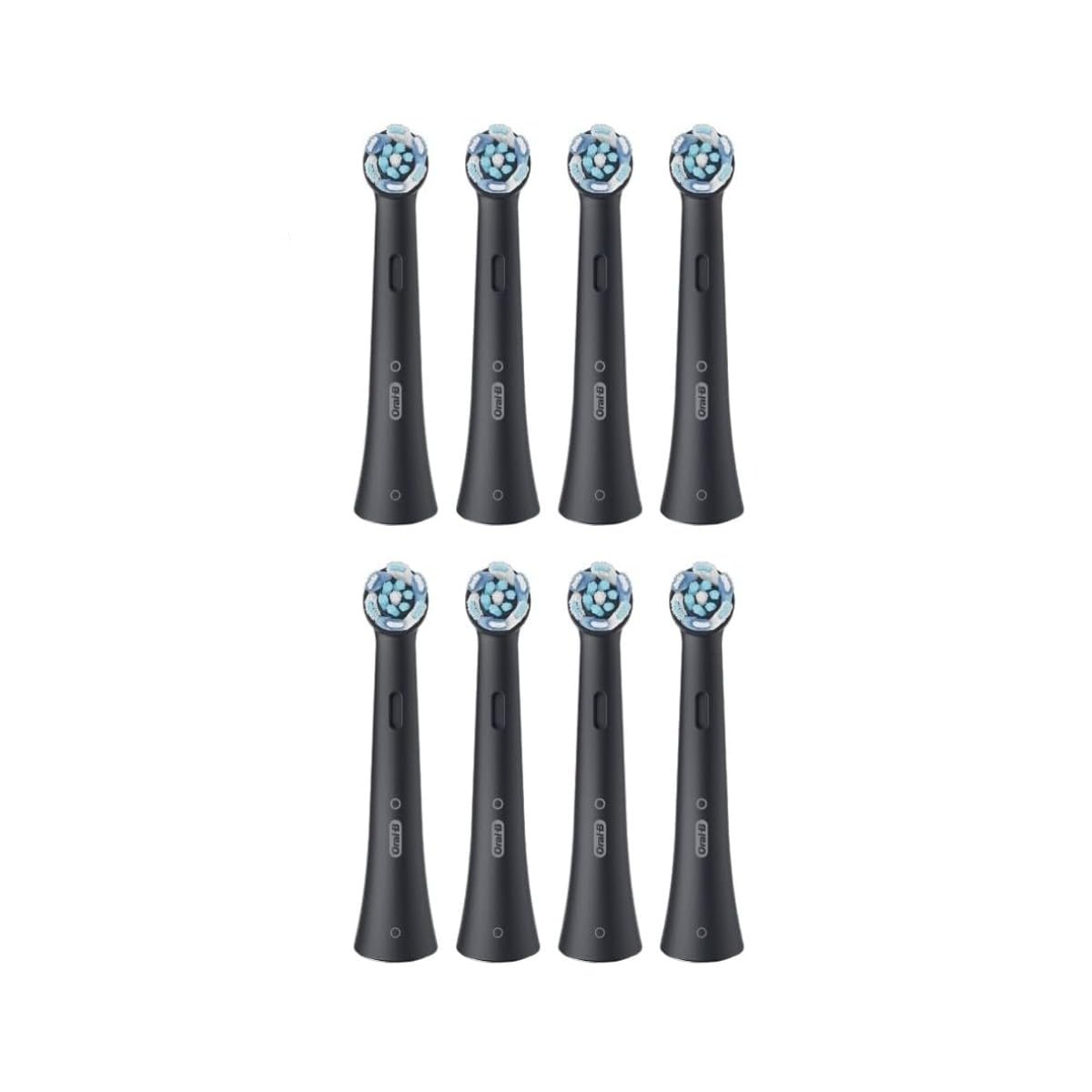 Oral-B iO Ultimate Clean Cabezales De Recambio Originales, Negro, Pack de 8 - Recambios para Cepillos de Dientes Eléctricos Oral B iO, Eliminación de La Placa Bacteriana, Limpieza Profunda