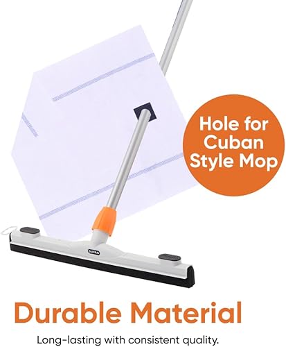 Miniatura 5 de Superio Toalla de microfibra para trapeador, paño blanco para trapeador estilo cubano, esponja israelí, cocina, limpieza de baño, azulejos, piedra,