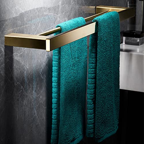 Juego de toalleros, accesorios de baño de acero inoxidable dorado cepillado, incluye escobilla de inodoro, soporte para papel, gancho para bata, jabonera, montado en la pared