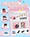 MYSTILUCK Kids Camera Toys for 3 4 5 6 7 8 9 10 Year Old Girls Boys, Christmas Birthday Gift with 1080P HD Digital Camera, 32GB SD Card, Selfie Mode, Fun Filters, Portable Travel Toy - Pink