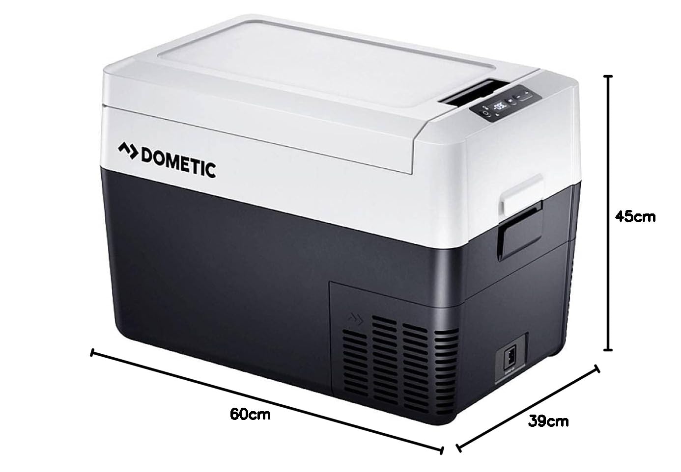 DOMETIC CDF2 36 Glacière/Freezer à compresseur, +10 °C à -15 °C, 31 L – Mini‑réfrigérateur 12/24 V pour Voiture, Camion & Bateau avec Protection de Batterie, Gris