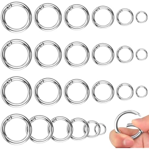 Mousquetons Ronds NAEBRO 24 Pcs Cover
