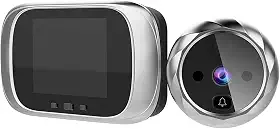 Visor digital de porta olho mágico, câmera, campainha, tela LCD de 2,8 polegadas, visão noturna, fotografia, monitoramento digital de porta para segurança doméstica