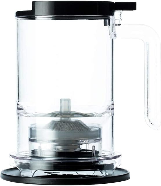 T2 Teamaker Opaque Black, Tea Press, BPA- Free Plastic, Loose Leaf Tea Maker with Infuser, Gift for Tea Lovers, 500ml, A30000173