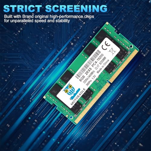 Image of 8GB DDR4 RAM 2400MHz SO-DIMM PC4-19200 DDR4-2400T CL17 Non-ECC 2RX8 Laptop RAM Memory