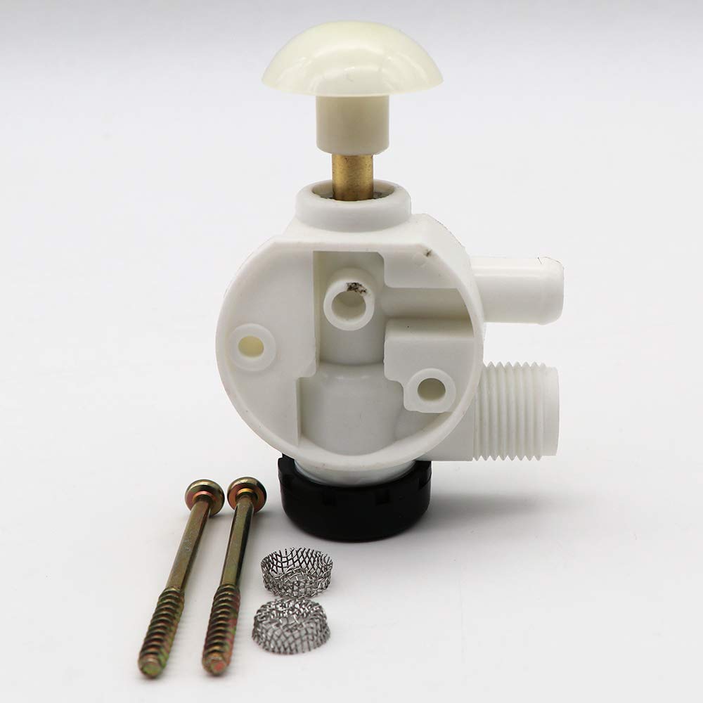 kipa 385314349 RV Water Valve Assembly Camper Trailer Boat Toilet