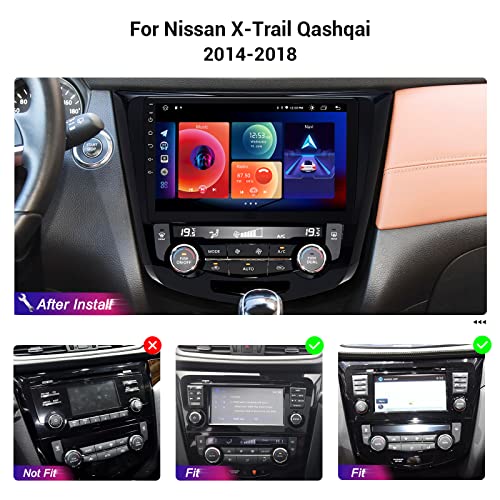 Roadanvi HD 10.2" Android Car Radio for Nissan Qashqai X-Trail Rogue 2014 2015 2016 2017 2018 Carplay Android Auto Head Unit IPS Touchscreen GPS Navigation Bluetooth 5.0 4G+64G WiFi+4G LTE Car Stereo - Image 3