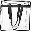 2pcs Sac Transparent, Sac Fourre-tout en PVC avec Fermeture Eclair, 30x30x15cm Sacs à Main Femme de Capacité, Sac à Bandoulière, Sacs de Plage pour Shopping, Ecoles, Concerts, Sport et Travail #4