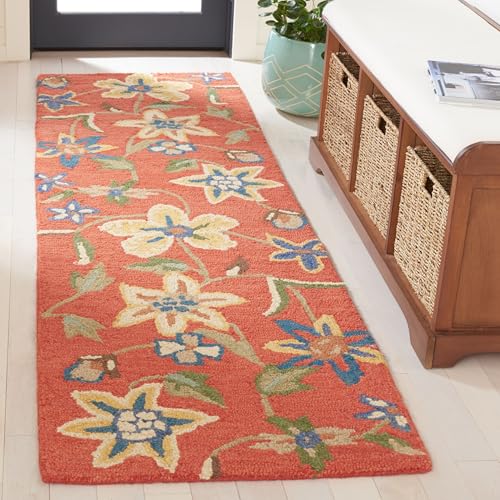 Tapete corredor Safavieh Blossom Collection 2'3" x 8', lana miniatura 1