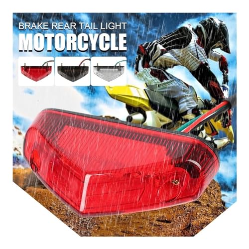 Luz trasera de motocicleta universal 12V intermitentes ATV LED 3