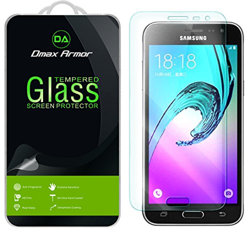 Dmax Armor [2-Pack] for Samsung Galaxy J3 V / J3V (Verizon) Screen Protector, [Tempered Glass] 0.3mm 9H Hardness, Anti-Scratch, Anti-Fingerprint, Bubble Free, Ultra-Clear