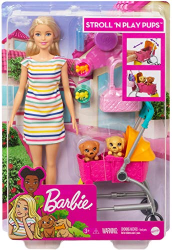 Barbie Stroll ‘n Play Pups Doll - Image 6