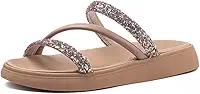 Chinelo Flatform Tira Tripla Multi Preto Moleca 5469.121