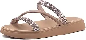 Chinelo Flatform Tira Tripla Multi Preto Moleca 5469.121