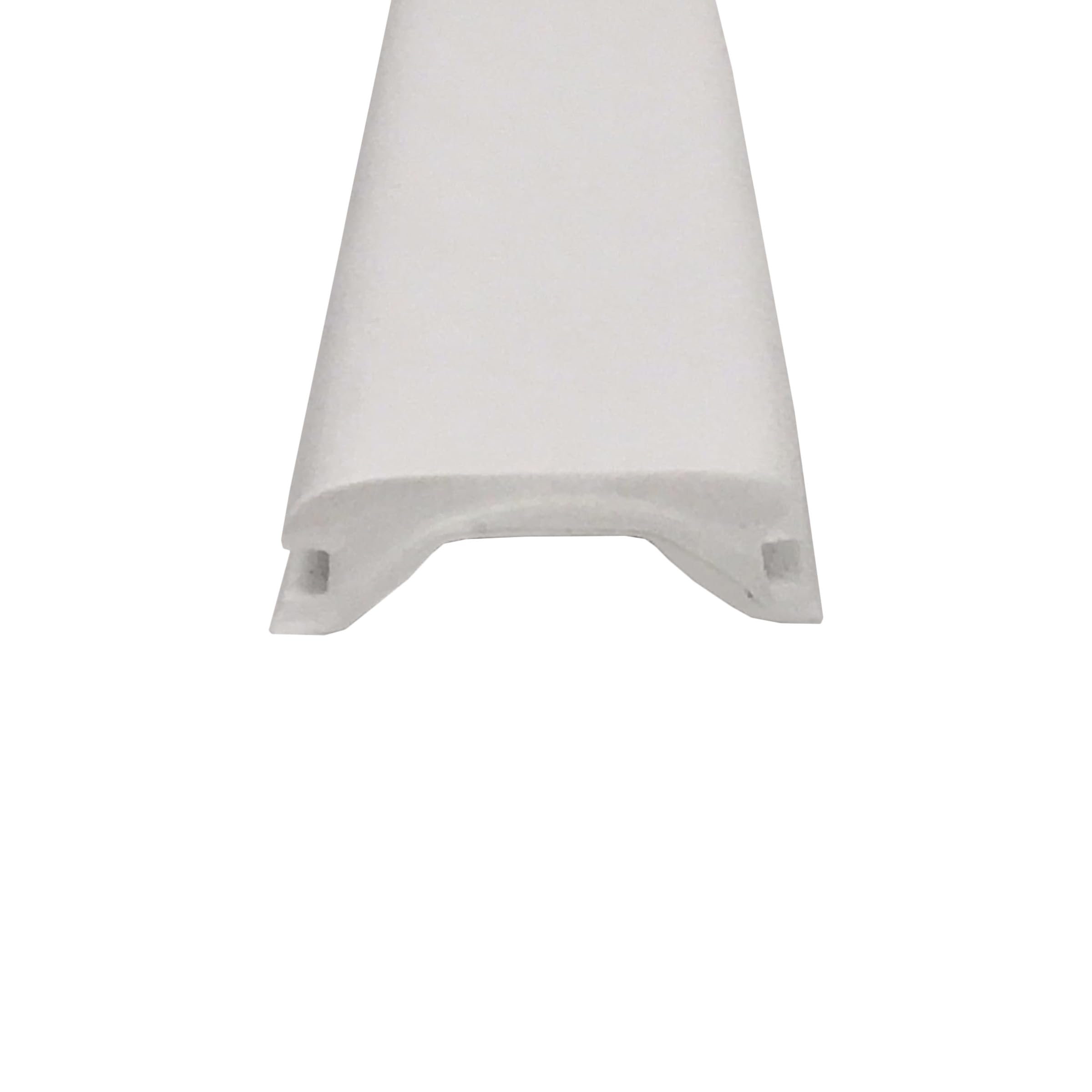 LPC RV Camper Trailer 5/8" x 50' White Vinyl UVF Insert Trim Mold Flexible Screw Cover