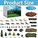 codree 65 Pcs Jungle Diorama Kit Habitat Project Box Set, Cardboard Diorama Box Animals Model Scenery Kit, Animal Figurines Rainforest Diorama Supplies for DIY Crafts Birthday Gifts Party Favor