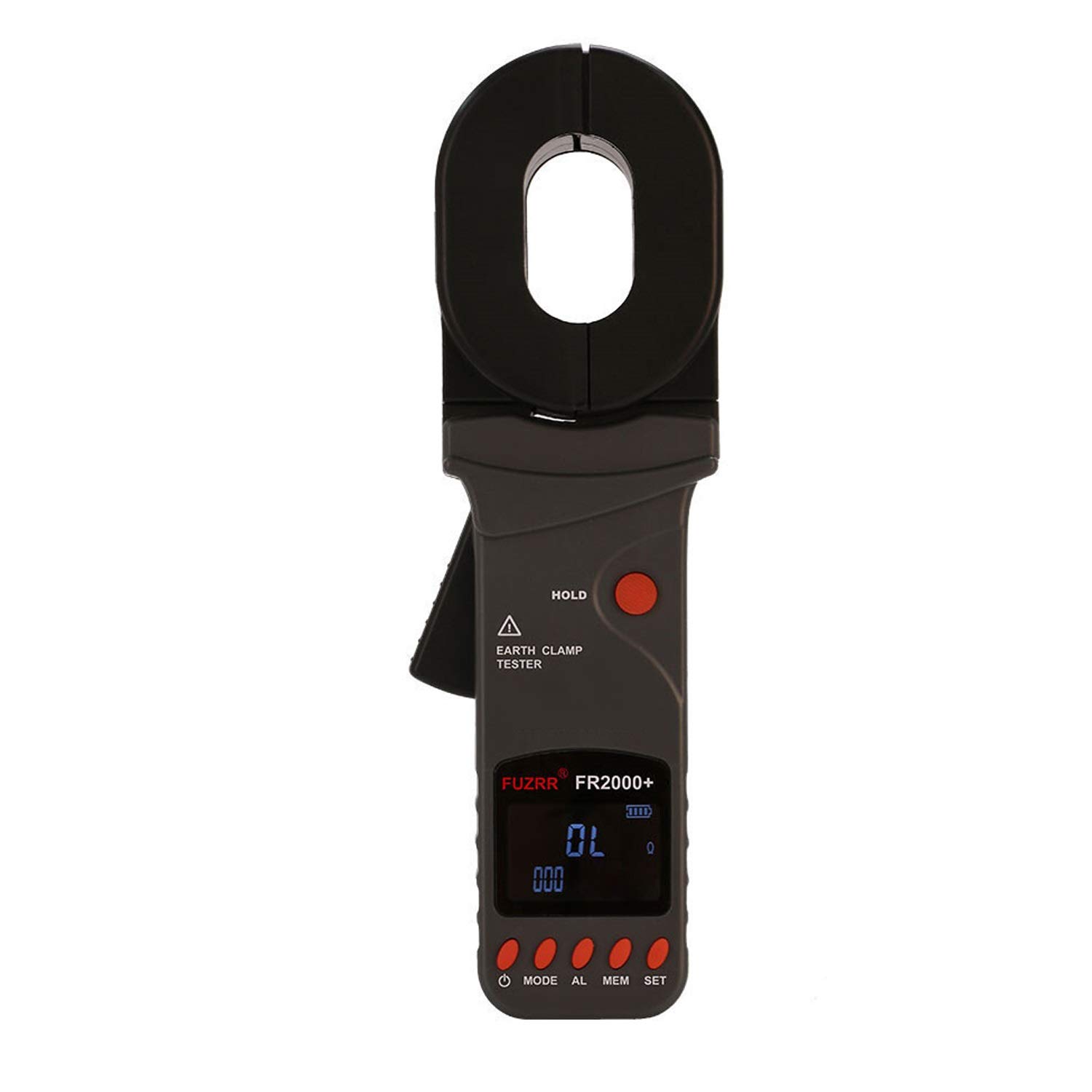 BGTSF Clamp Meter, FR2000+-0.01-500ohm Clamp On Earth/Loop/GEO Resistance Tester/Meter Earth Ground Tester