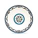 Euro Ceramica Zanzibar Collection Vibrant 12.75'' Ceramic Round Serving Bowl, Spanish Floral Design, Multicolor
