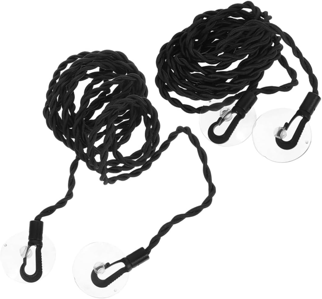 NUOBESTY 2pcs Retractable Travel Clothesline Rope with Hooks Elastic Portable Clothes Line for Indoor Outdoor Camping Hotel Balcony Drying, 1.5m and 3 Meter Length