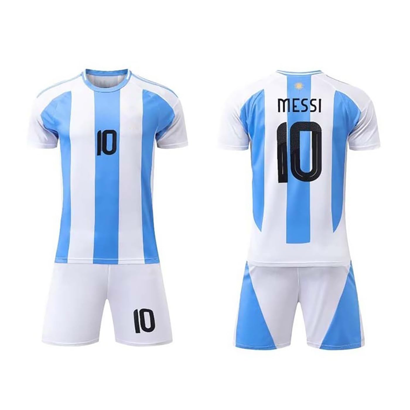 Sports Soccer Home Away Kids Football Jersey Set T-Shirt and Shorts Boys (Kid's, Boy's & Men's) (6_7 Years, Multicolor)