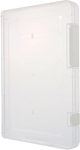 Estuche portátil para proyectos A5, caja de almacenamiento de plástico, letra A5, soporte de papel, documentos, revistas, organizador de papel para