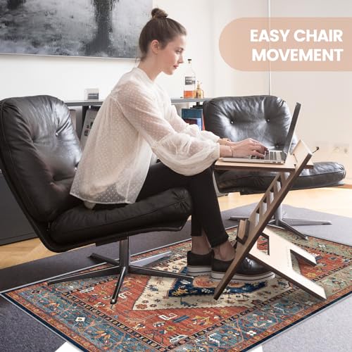 Tapete de cadeira de escritório para piso de madeira, tapete de cadeira de mesa antiderrapante Hi-Q