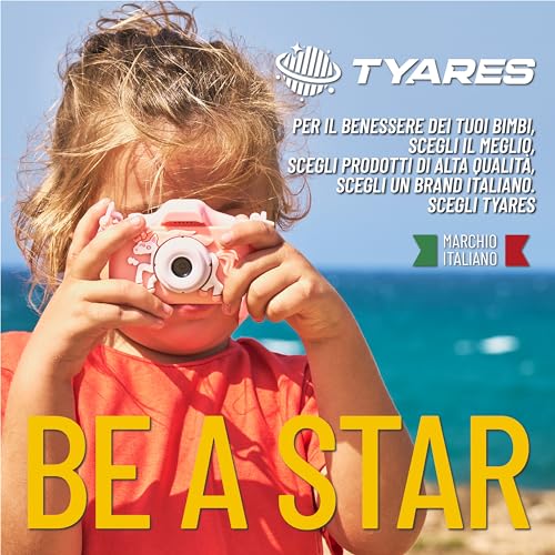 Tyares Macchina Fotografica Bambini con Cover