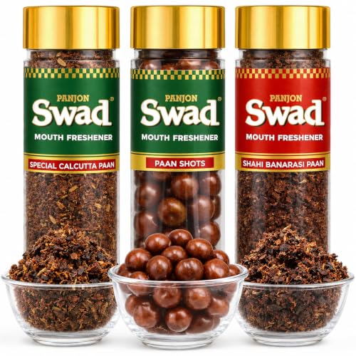 Image of Panjon Swad Paan Combo Mukhwas Mouth Freshener, Pack of 3